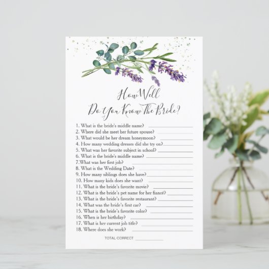 Lavendel Eucalyptus Hoe goed ken je Bride (Staand voorkant)