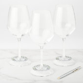 Lavendel & Eucalyptus krans rustieke Boho bruiloft Wijnglaslabel (Set)