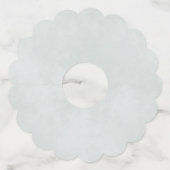 Lavendel & Eucalyptus krans rustieke Boho bruiloft Wijnglaslabel (Achterkant)