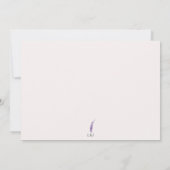 Lavendel eucalyptus laat foto opslaan van de datum kaart (Achterkant)