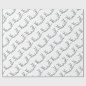 Lavendel Eucalyptus paarse bloemgroen botanisch Cadeaupapier (Vlak)