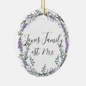 Lavendel Eucalyptus paarse florale botanische Keramisch Ornament (Rechts)