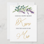 Lavendel Eucalyptus raden hoeveel kussen spel Kaart (Voorkant)