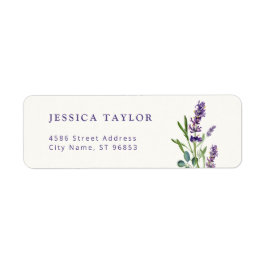Lavendel & Eucalyptus Retouradreslabel Etiket