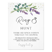 Lavendel Eucalyptus Ring Hunt Vrijgezellenfeest sp Foto Afdruk (Voorkant)