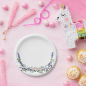 Lavendel Eucalyptus roze witte roos Papieren Bordje (Feest)