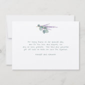 Lavendel eucalyptus stengels dank u bericht Kaart (Achterkant)