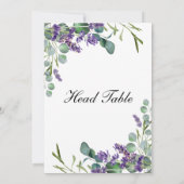 Lavendel Eucalyptus Trouw Hoofdtafel Kaarten (Achterkant)
