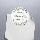 Lavendel eucalyptus trouwkaart Save the Date-magne Magneet