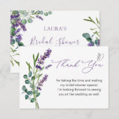 Lavendel Eucalyptus Vrijgezellenfeest Dank u Bedankkaart (Voorkant / Achterkant)