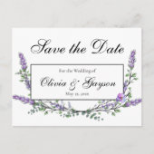 Lavendel Eucalyptus waterverf botanisch Briefkaart (Voorkant)