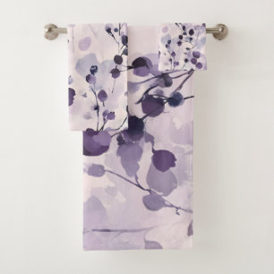 Lavendel Eucalyptus Waterverf Floral Bad Handdoek