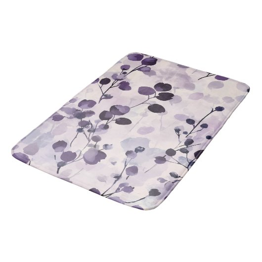 Lavendel Eucalyptus Waterverf Floral Badmat (Gekanteld)