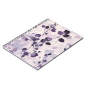 Lavendel Eucalyptus Waterverf Floral Notitieboek (Linkerzijde)