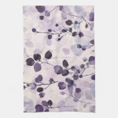 Lavendel Eucalyptus Waterverf Floral Theedoek (Verticaal)