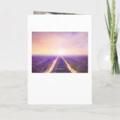 Lavendel Europese gevouwen bruiloft uitnodiging (Achterkant)