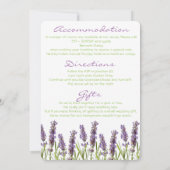 Lavendel Extra Informatiekaart Kaart (Achterkant)