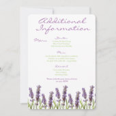 Lavendel Extra Informatiekaart Kaart (Voorkant)