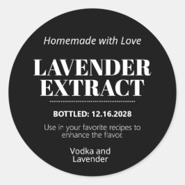 Lavendel-extract modern label sticker ZEX_001i