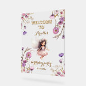 Lavendel Fairy wilde bloem bedankt Acryl Bord (Hoek)