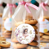 Lavendel Fairy wilde bloem bedankt Ronde Sticker