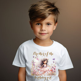 Lavendel Fairy wilde bloem broer van verjaardag me T-shirt