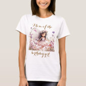 Lavendel Fairy wilde bloem moeder van de verjaarda T-shirt (Voorkant)