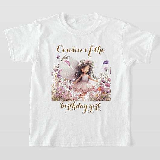 Lavendel Fairy wilde bloem neef van verjaardag mei T-shirt (Laagn)