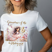 Lavendel Fairy wilde bloem Oma van de verjaardag m T-shirt