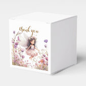 Lavendel Fairy wilde bloem pixie verjaardag Bedankdoosjes (Voorkant Zijde)