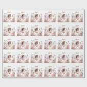 Lavendel Fairy wilde bloem pixie verjaardag Cadeaupapier (Vlak)