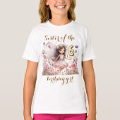 Lavendel Fairy wilde bloem zus van verjaardag meis T-shirt (Voorkant)