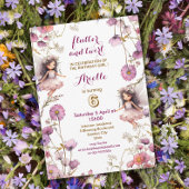 Lavendel Fairy wildflower Pixie Uitnodigingen
