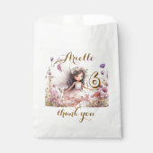 Lavendel Fantasy Fairy wilde bloem pastel verjaard Bedankzakje (Voorkant)