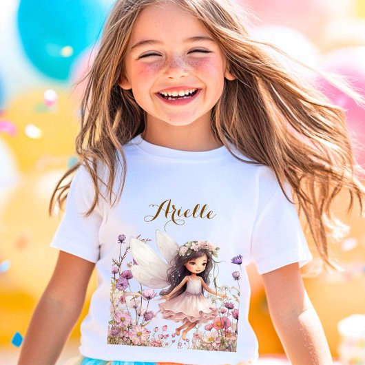 Lavendel Fantasy Fairy wildflower pastel T-shirt