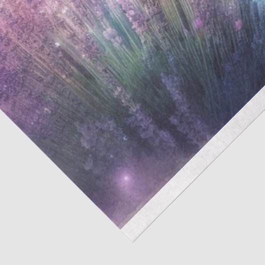 Lavendel Fantasy Meisje en Paard Decoupage Tissuepapier (Detail)