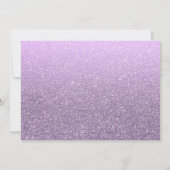 Lavendel Faux Glitter wordt mijn bruidsmeisje Kaart (Achterkant)