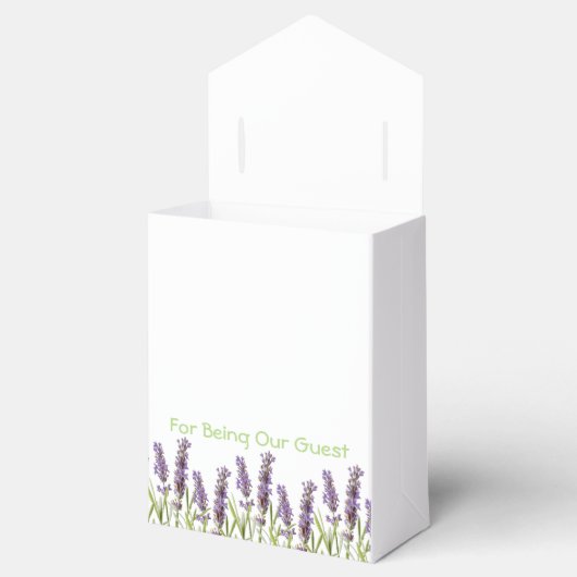 Lavendel Favor Box Bedankdoosjes (Geopend)