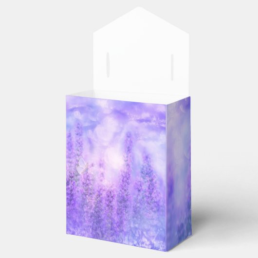 Lavendel Favor Box Bedankdoosjes (Geopend)
