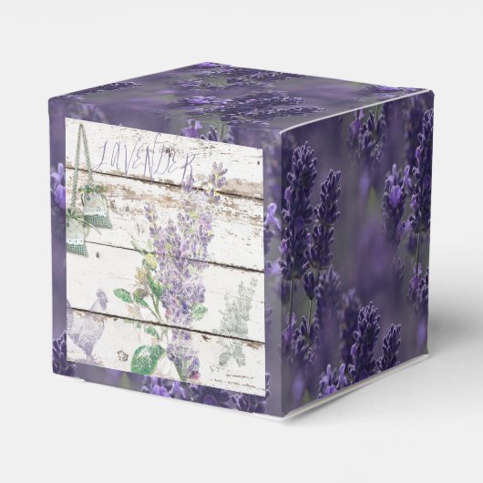  Lavendel Favor Box Bedankdoosjes (Achterkant)