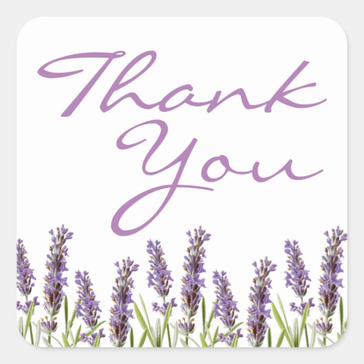 Lavendel Favor Stickers (Voorkant)