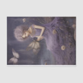  lavendel fee grillige tuin, decoupage tissuepapier (Voorkant)