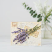 Lavendel feestdagenkaart (Staand voorkant)