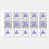Lavendel Festieve Kerstboom Baklabel Labels (Vel)