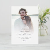 Lavendel Fields bruiloft foto Save The Date (Staand voorkant)