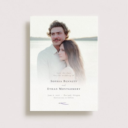 Lavendel Fields bruiloft foto Save The Date