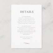 Lavendel Fields bruiloft Informatiekaartje (Voorkant)