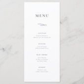 Lavendel Fields bruiloft Menu (Voorkant)