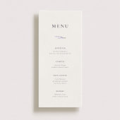 Lavendel Fields bruiloft Menu