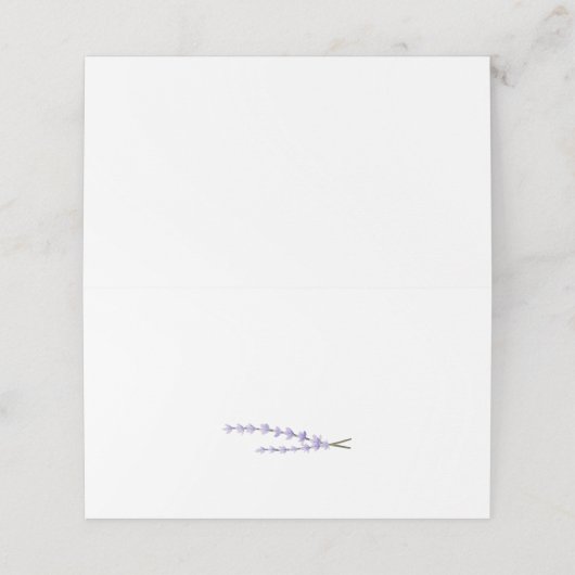 Lavendel Fields bruiloft Plaatskaartje (Buitenkant ongevouwen)